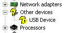 ? USB device in yellow