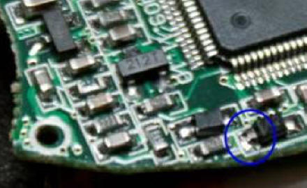Bad surface mount joint #3 camera