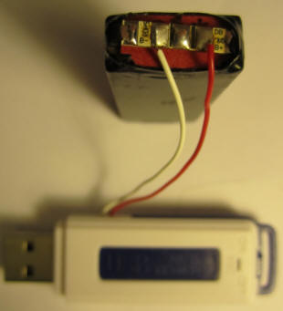 USB Audio Recorder #1 Modified with Large Battery